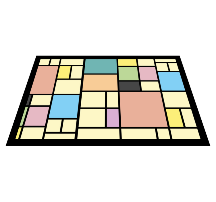 Modern placemats geometric abstract design - TenStickers