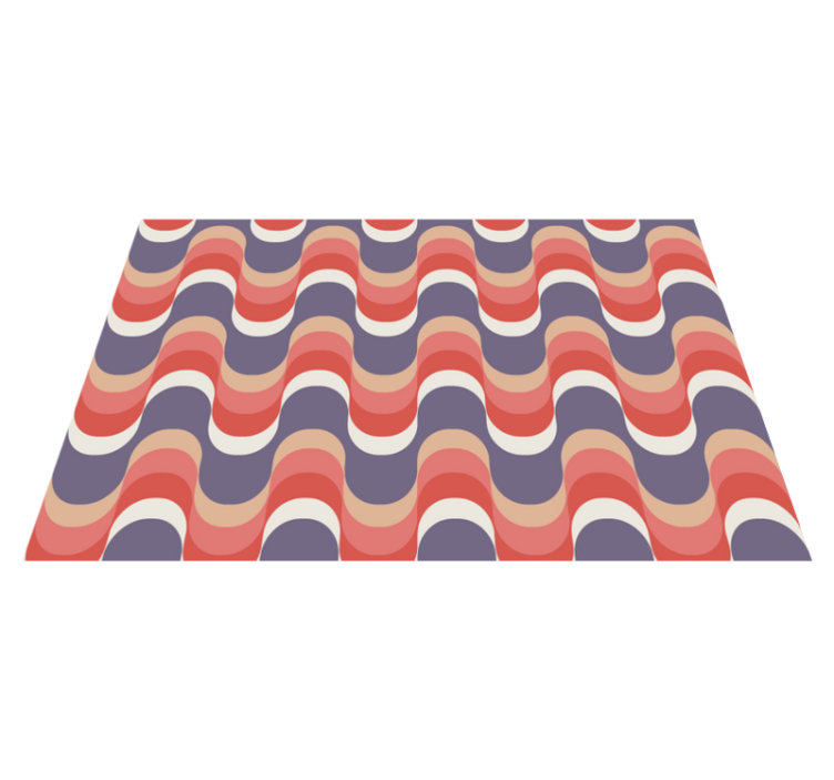 Modern placemats wave pattern design - TenStickers