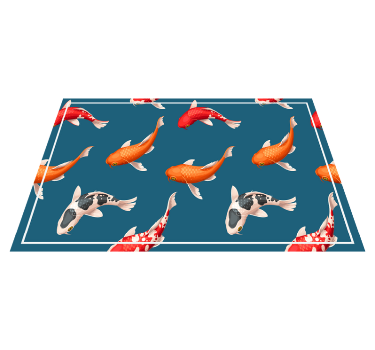 Koi fish pattern children placemats - TenStickers