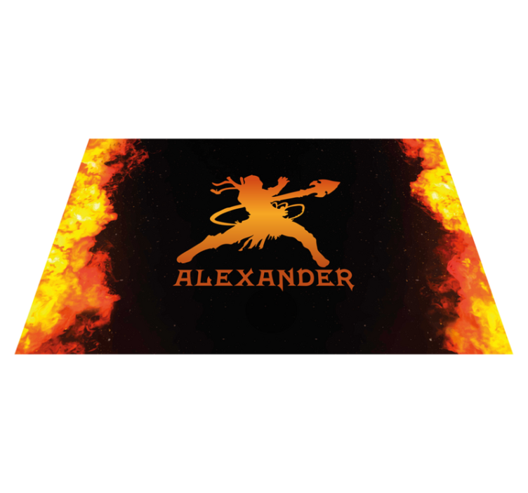 Original placemats fierce warrior silhouette - TenStickers