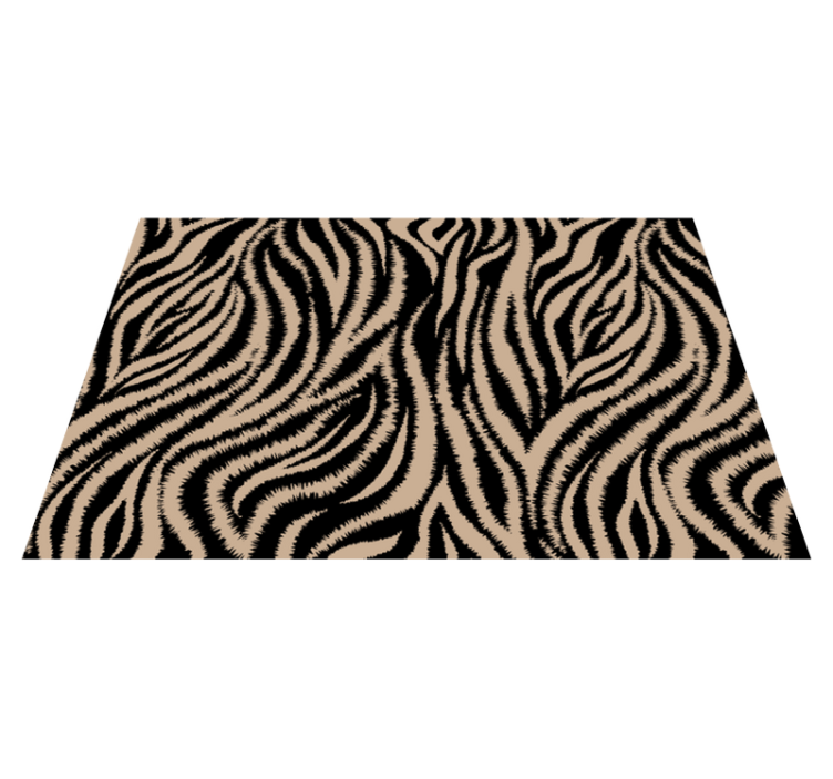 Textured placemats with zebra patterned surface - TenStickers