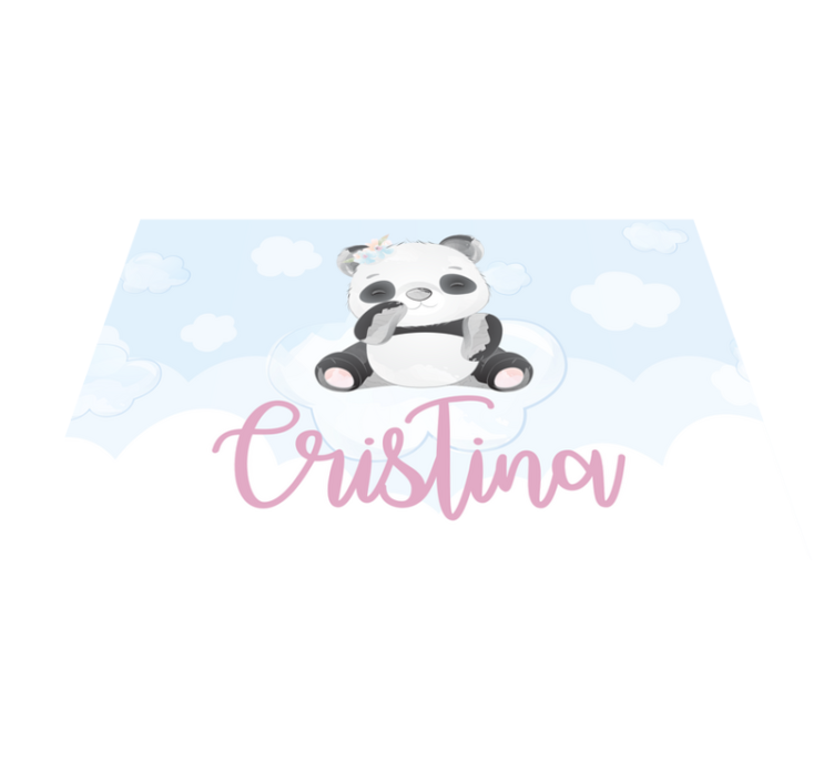 Children placemats cute panda design - TenStickers