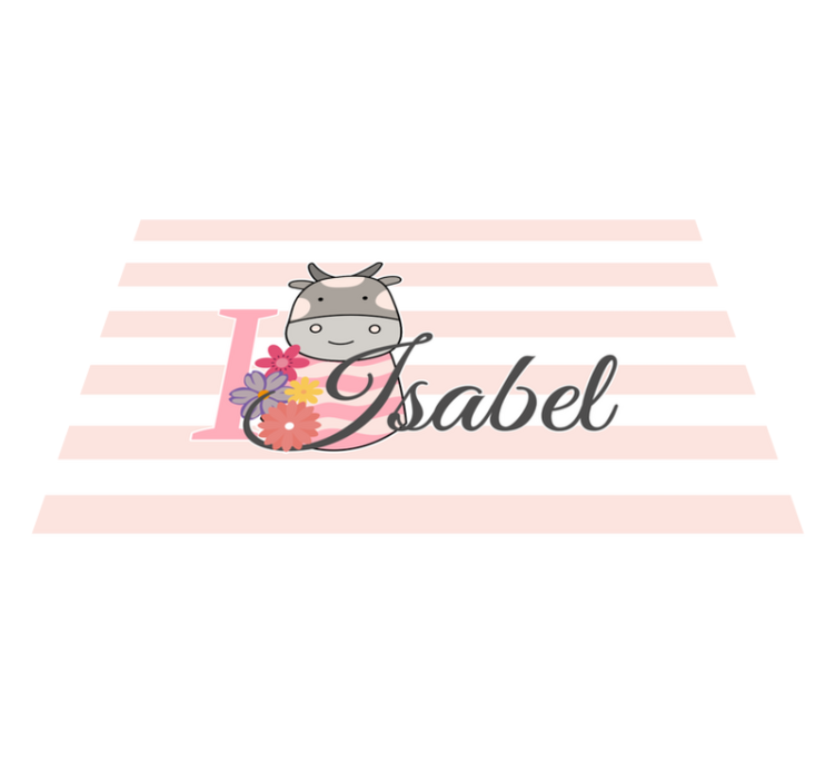 Personalisable placemats with cow theme design - TenStickers