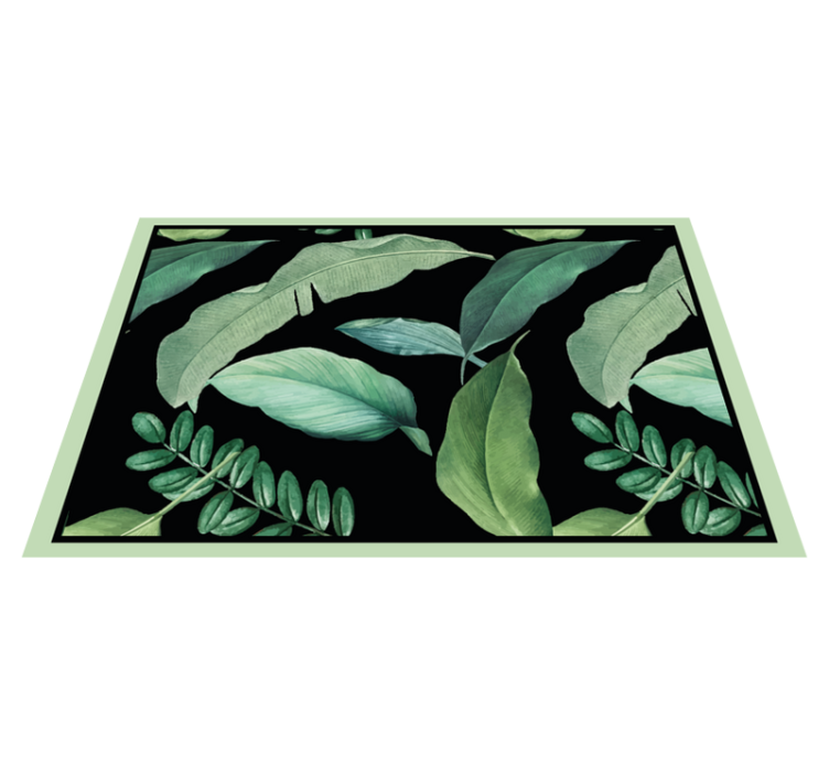 Textured placemats leaf design collection - TenStickers
