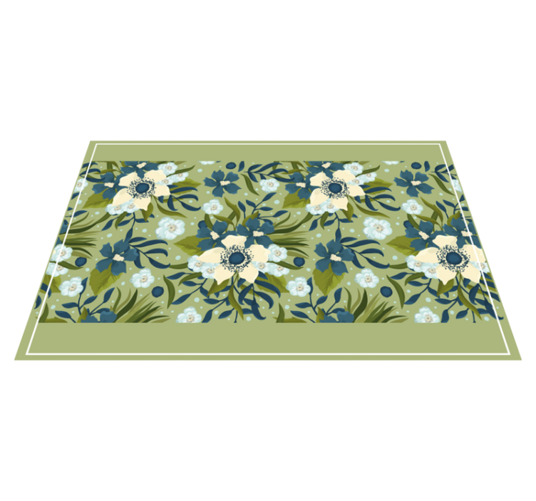 Summer colourful flower pattern placemats - TenStickers