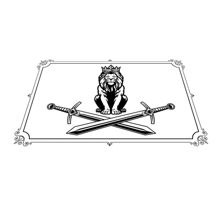 King of jungle silhouettes original placemats - TenStickers