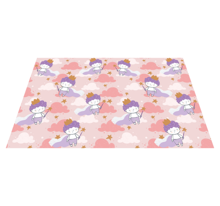 Children placemats with cute cartoon characters - TenStickers