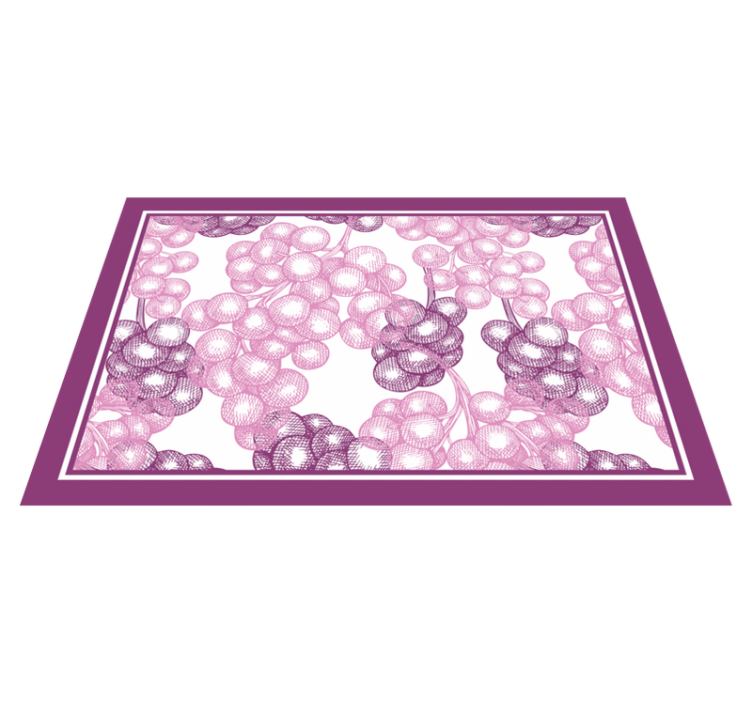 Textured placemats with floral pattern texture - TenStickers