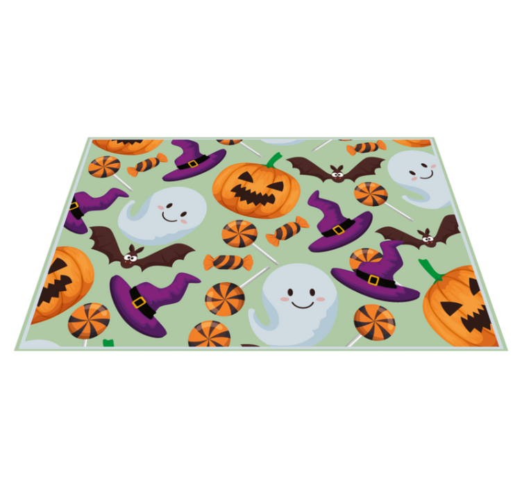 Halloween placemats with vibrant spooky designs - TenStickers