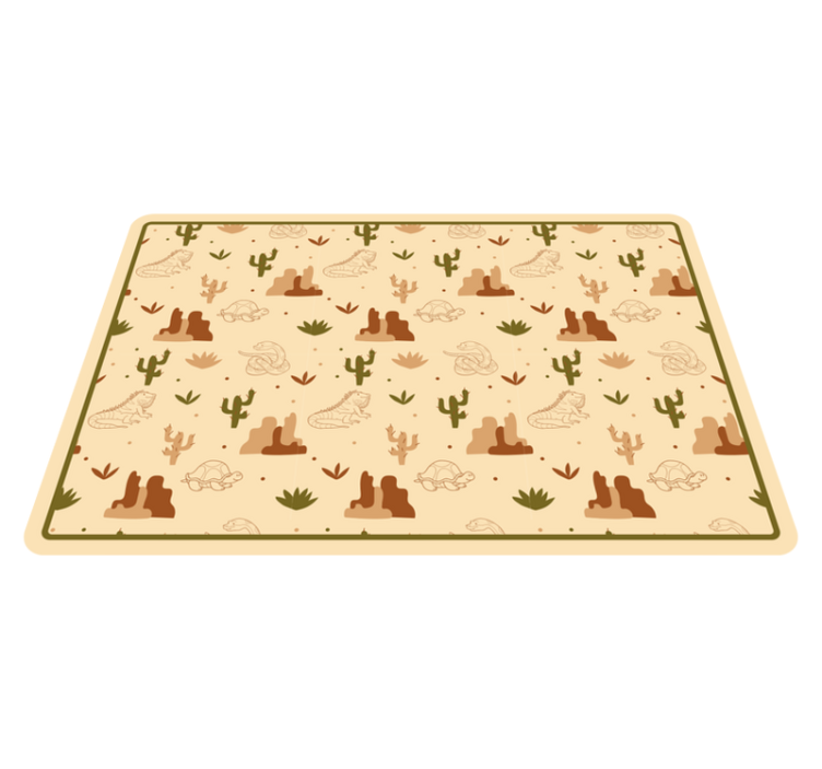 Children placemats desert animals design - TenStickers
