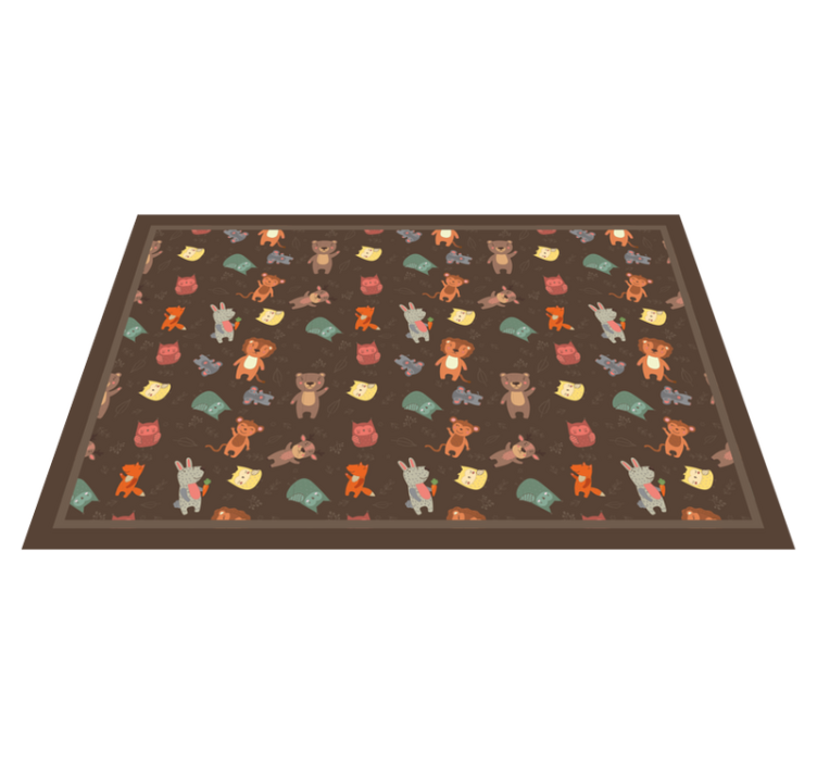 Cute Wild Animals and Owls children placemats - TenStickers