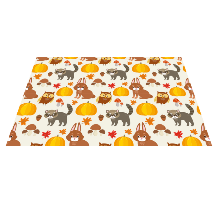 Children placemats cute animal friends - TenStickers