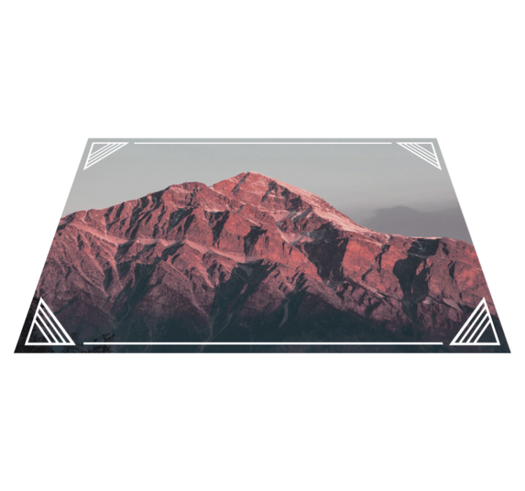 Modern placemats mountain landscape calm - TenStickers