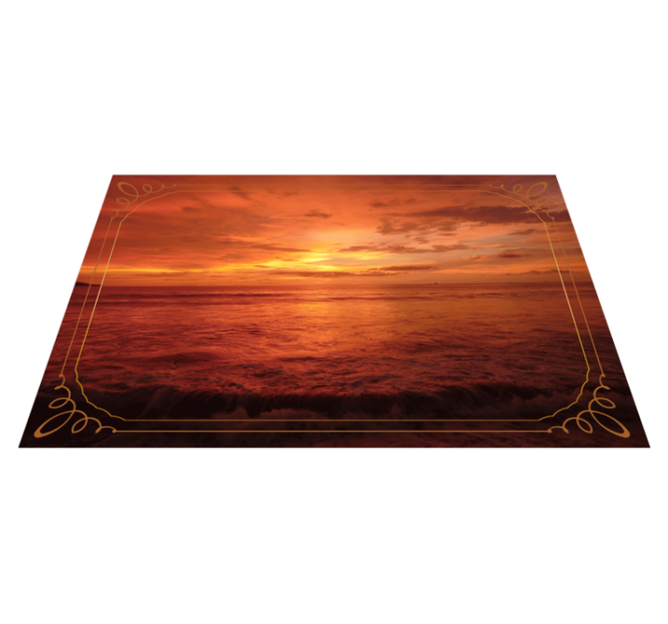 Golden hour aesthetic original placemats - TenStickers