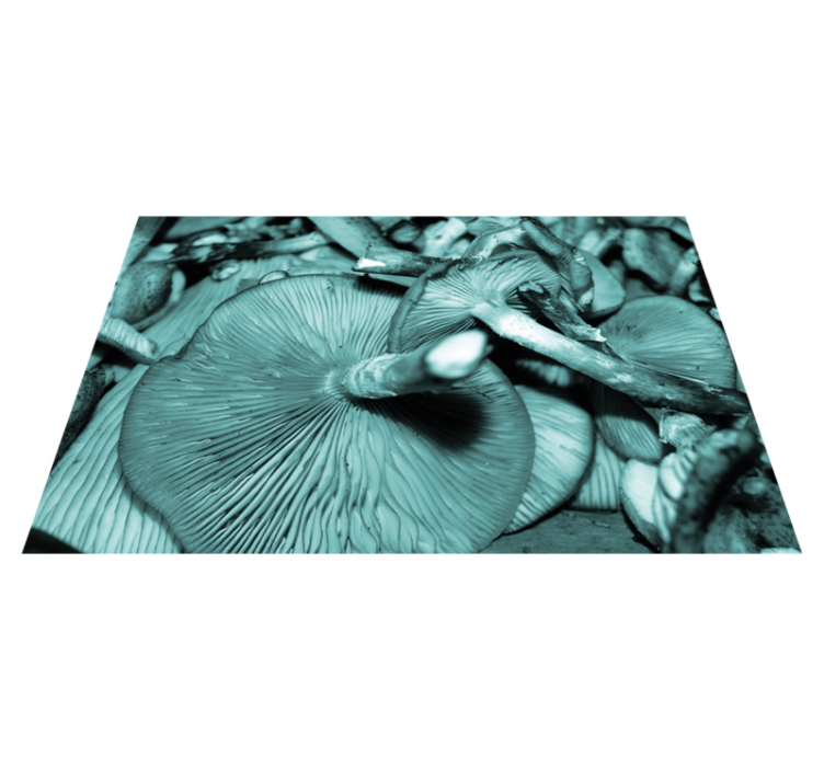 Textured placemats mushroom close-up - TenStickers