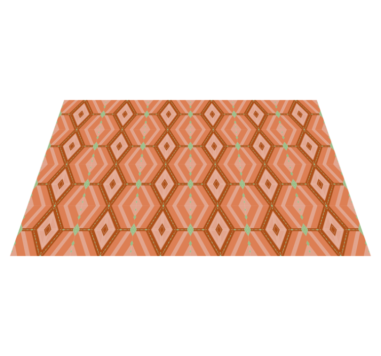 Textured placemats with geometric hexagonal design - TenStickers