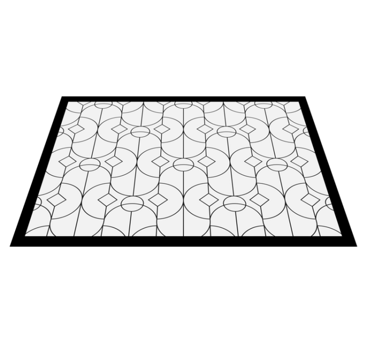 Modern placemats with geometric design - TenStickers