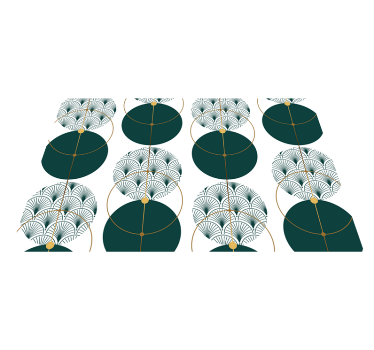 Elegant placemats in a sophisticated geometric design - TenStickers