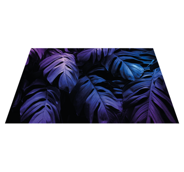 Neon exotic leaf  original placemats - TenStickers