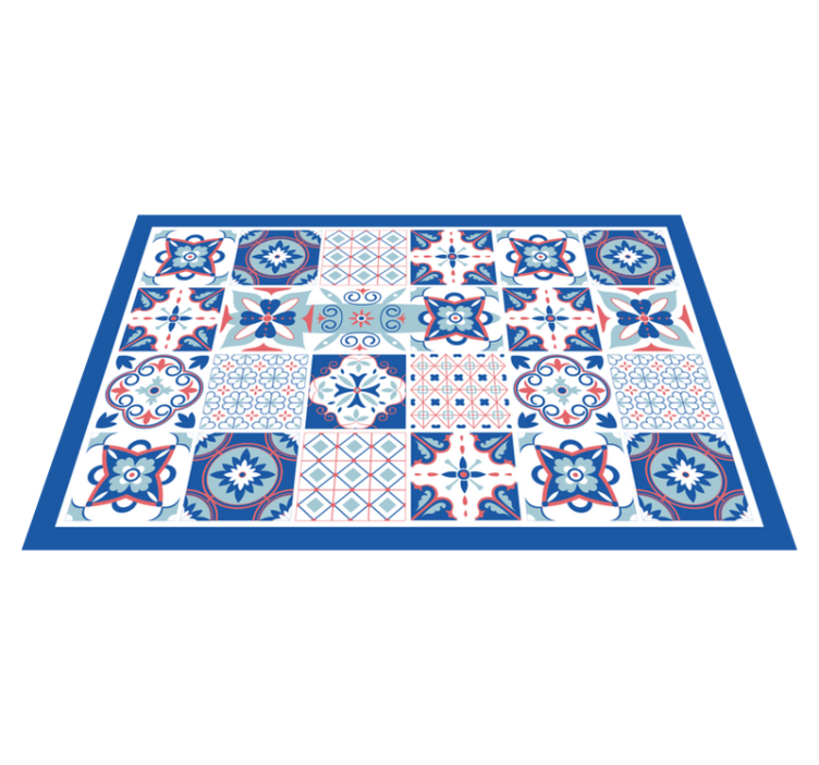 Textured placemats with intricate tile design - TenStickers