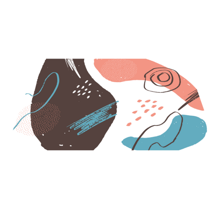 Modern placemats in bright abstract designs - TenStickers