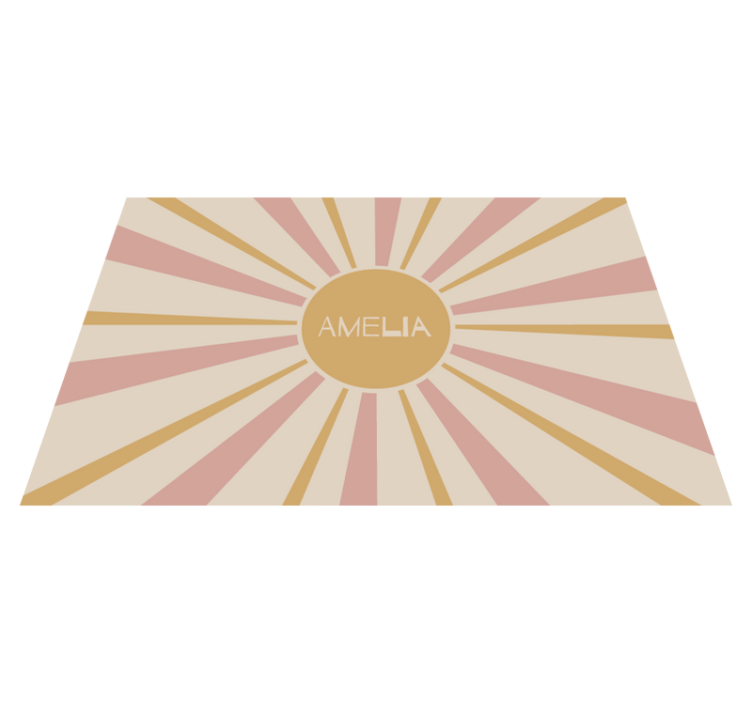 Personalisable placemats sunburst centerpiece - TenStickers