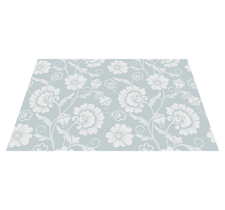 Textured placemats floral pattern design - TenStickers