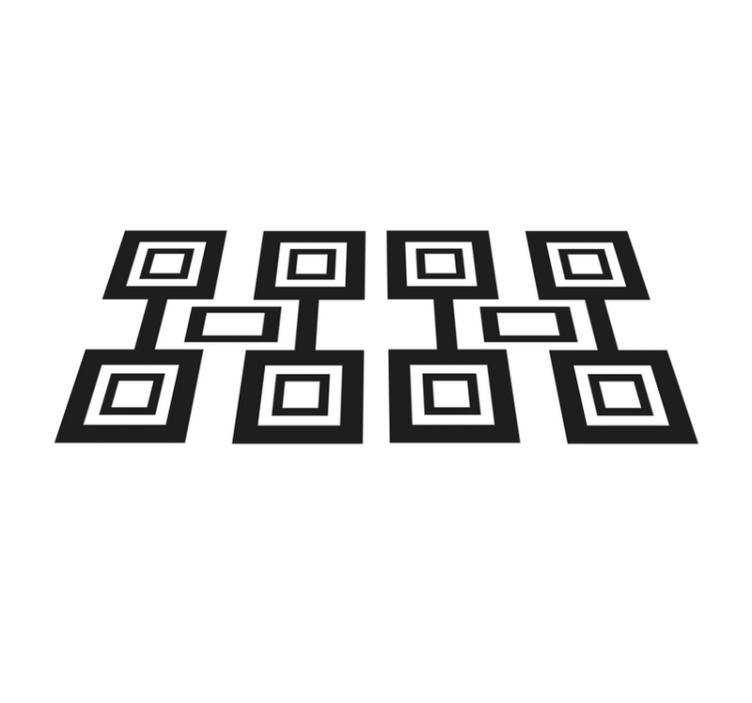 Modern placemats with a contemporary square design - TenStickers