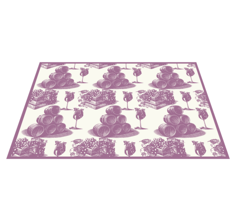 Modern placemats wine barrel stack - TenStickers