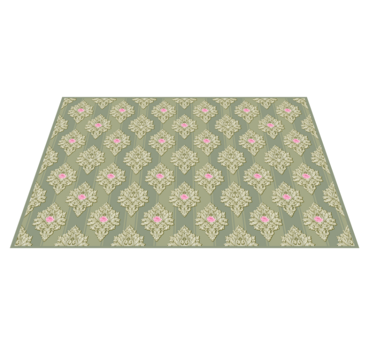 Elegant placemats with floral motif grace - TenStickers