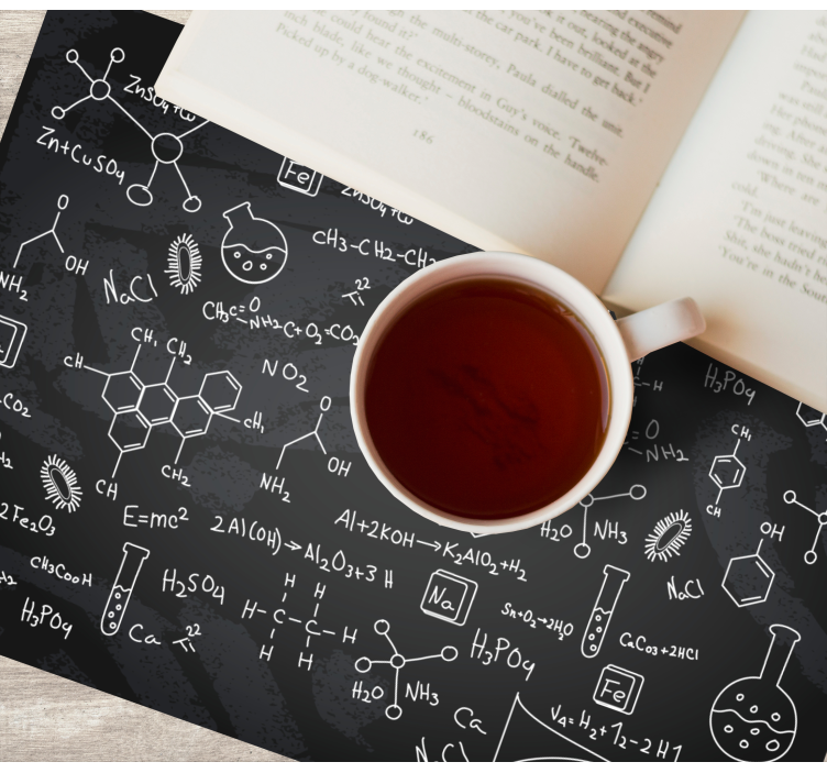 Chemistry symbols Vinyl placemats - TenStickers