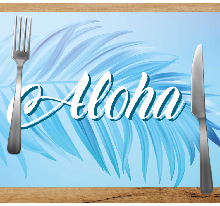 Customizable Aloha Personalised placemats - TenStickers