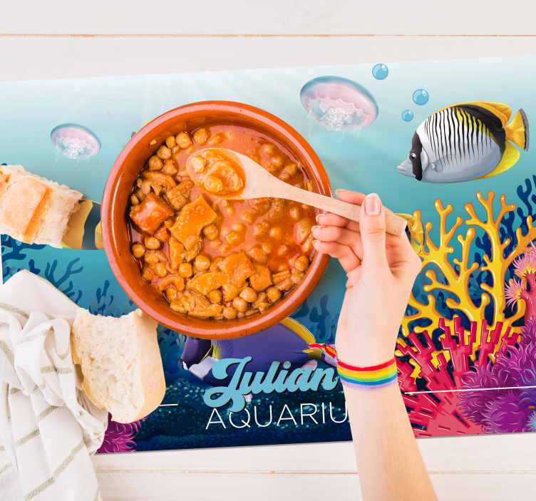 Fish swimming under the sea fish placemats - TenStickers