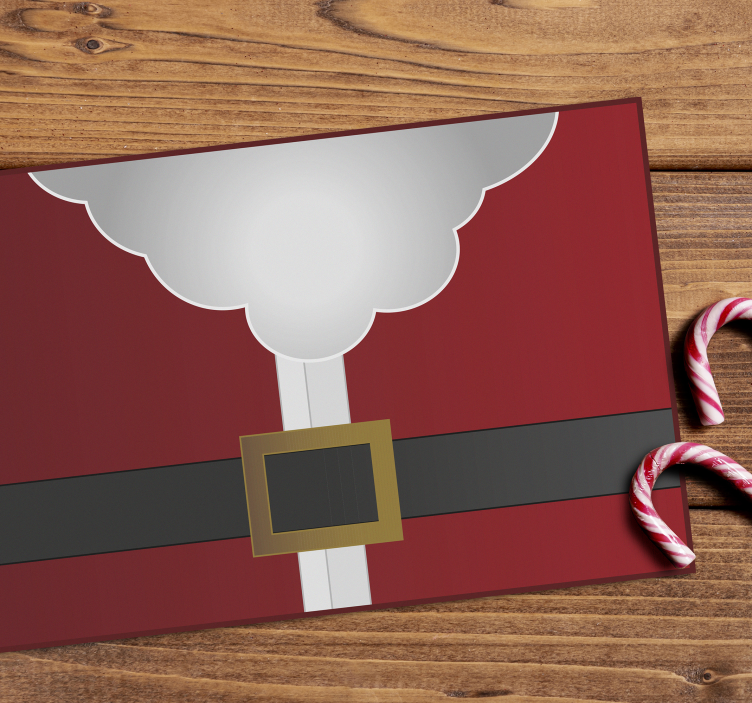 For Christmas Santa Claus clothes placemats - TenStickers