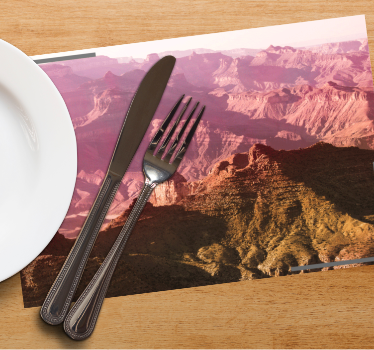 Grand canyon aesthetic colours placemats - TenStickers