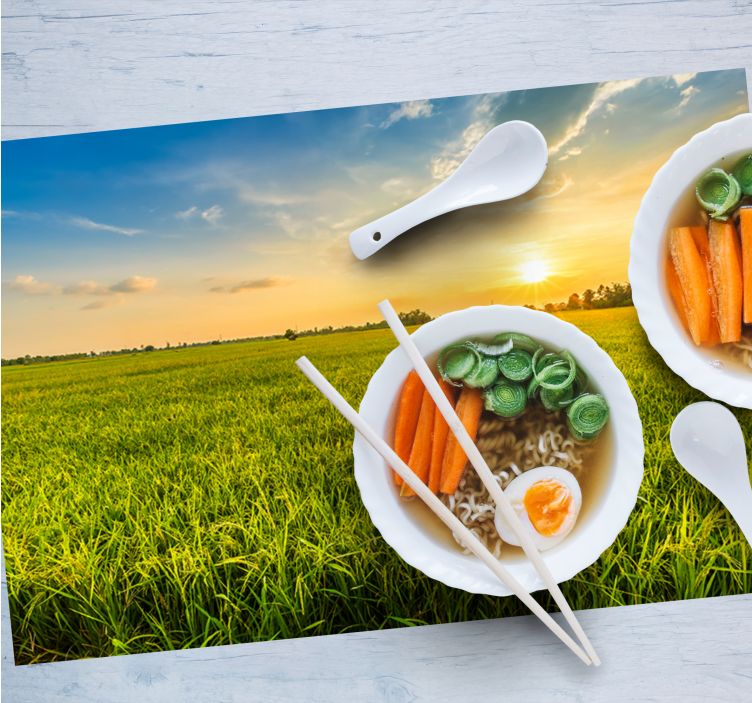 Grass field aesthetic original placemats - TenStickers