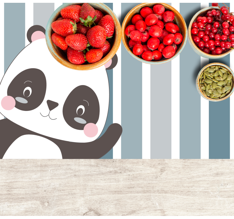 Happy Panda children placemats - TenStickers