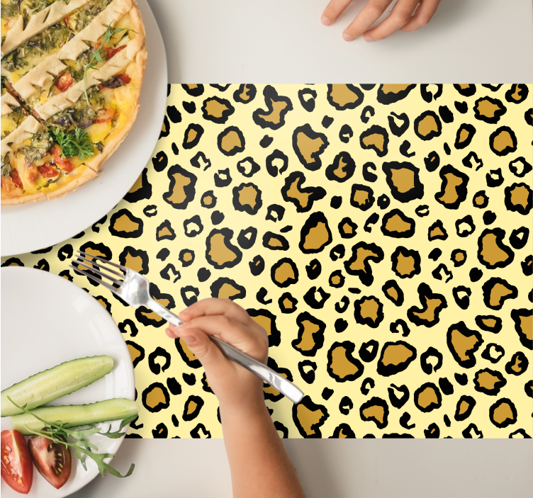 Leopard print classic original placemats - TenStickers