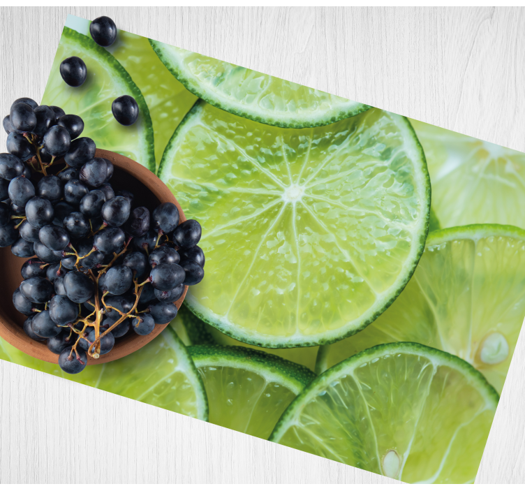 Lime slices Vinyl placemats - TenStickers