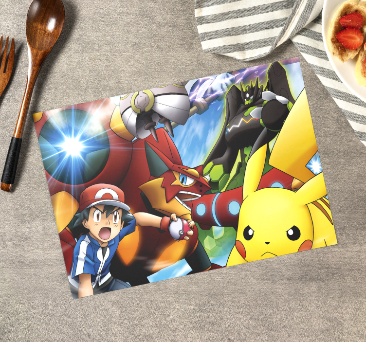 Pokemon characters Vinyl placemats - TenStickers