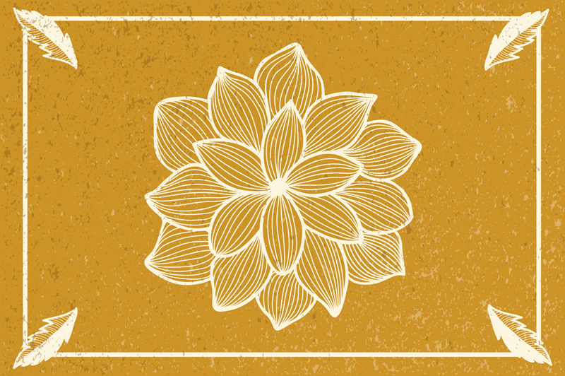 Floral flock paisley paisley placemats - TenStickers