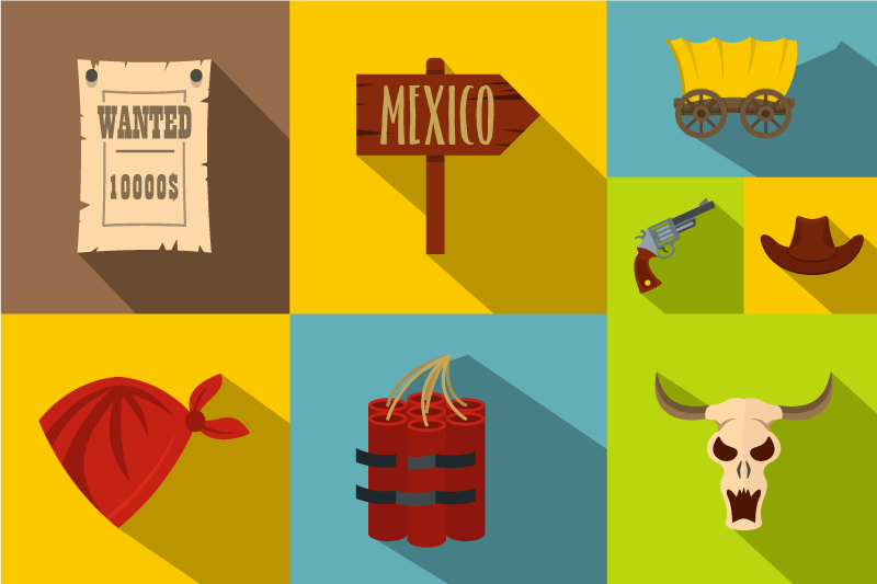 Original placemats in a vibrant mexican theme - TenStickers