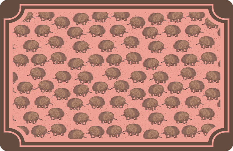 Original placemats with hedgehog pattern design - TenStickers