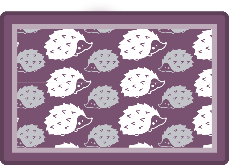 Original placemats with hedgehog-like texture - TenStickers