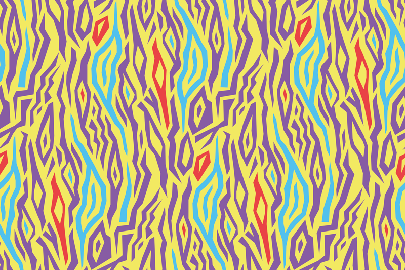 Textured placemats colorful abstract design - TenStickers