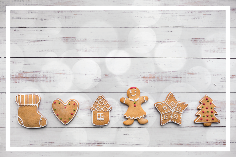 Christmas placemats gingerbread cookie variety - TenStickers