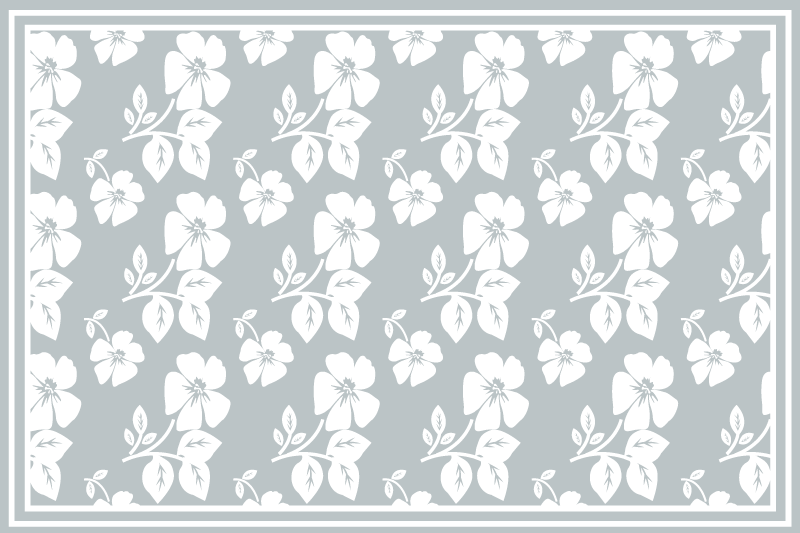 Textured placemats with floral patterned design - TenStickers