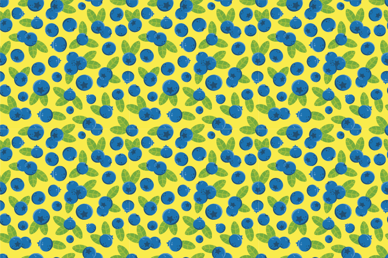 Midsummer blueberries original placemats - TenStickers