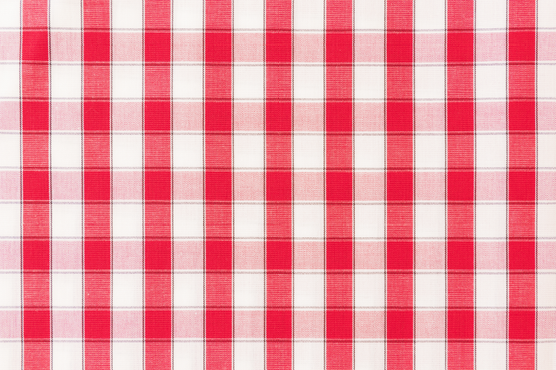 Red Checked textured placemats - TenStickers