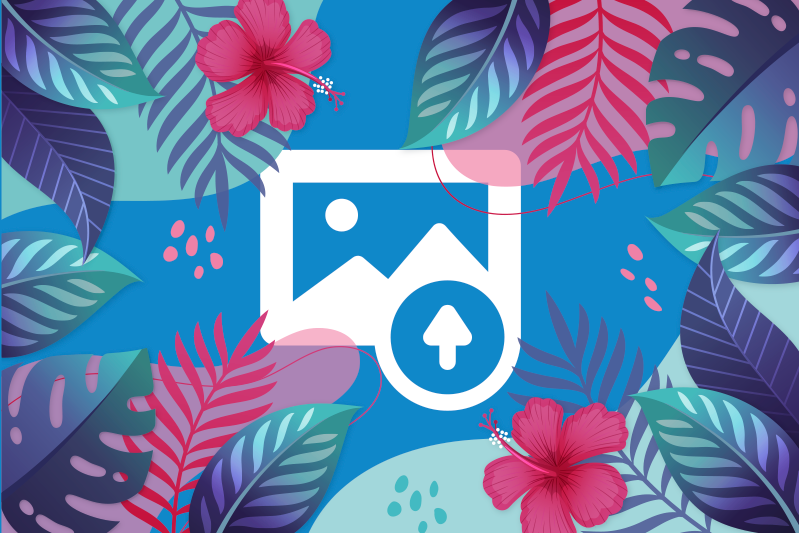 Original placemats colorful tropical leaves - TenStickers